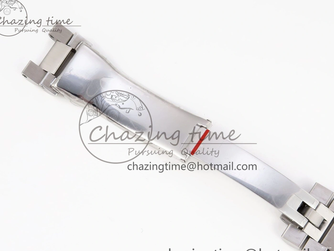 MiroTime 0426 QuickDry DayDate 40 SS GSF Gain Weight Blue Roman Dial Diamonds Bezel on President Bracelet A 1917